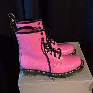 Dr. Martens Pink Combat Boots
